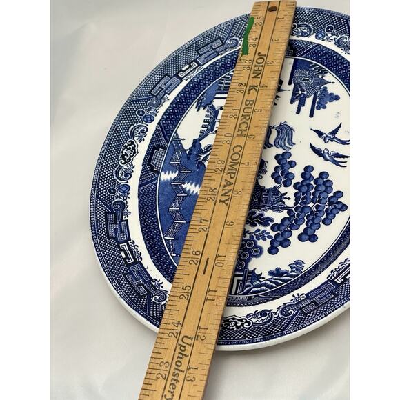Vintage Blue Willow Johnson Brother’s England Serving Platter 12” - Picture 5 of 7